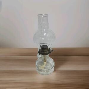 Vintage Oil Hurricane Lamp by Lamplight Farmhouse Decor 12"